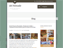 Tablet Screenshot of hotel.in-patagonia.com.ar